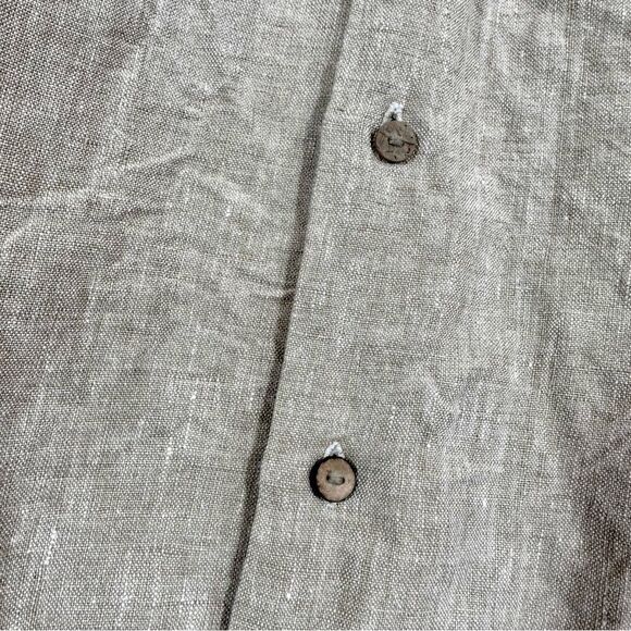 Claude Tulum Cameron 100% Linen Shirt in Beige Size S - Picture 6 of 10
